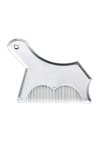 Choice clear Men's All-in-One Beard Styling Comb - Creative Beard Stencil and...