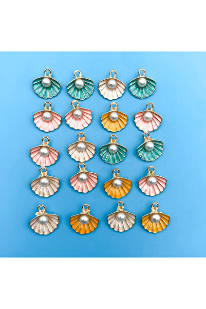 Choice SN0061-20pcs Mix 20pcs/Set Oil Drip Enamel Marine Life Shell Shaped Ch...