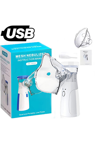 Choice1 White Handheld Portable Mesh Nebulizer Silent Inhalation - Inhaler fo...