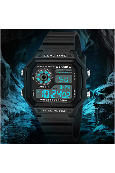 Choice black SYNOKE Outdoor Military Digital Watch For Men Fashion Retro Men ...