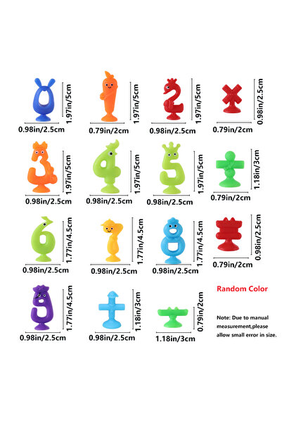 Choice 15pcs Numbers Letters Suction Cup Toys For Kids, Sensory Sucker Toys, ...