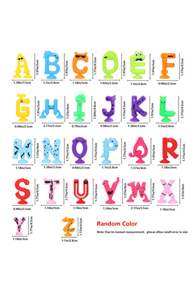 Choice 26pcs Numbers Letters Suction Cup Toys For Kids, Sensory Sucker Toys, ...