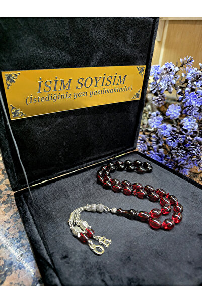 zikir tesbih premıum Ateş Kehribar Tesbih,Harfli Kişiye Özel Seri, Sıkma Kehr...