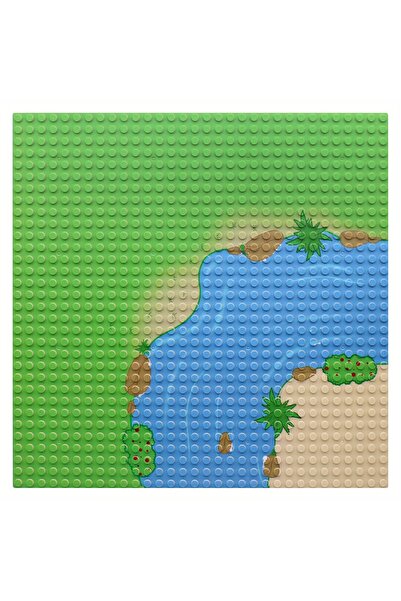Choice3 river curved 1 PC 32X32 dots Island Grassland Building Blocks Basepla...