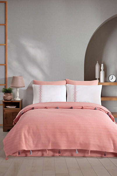 Elart Melany Pike Double 100% Cotton (200X220 cm) Dried Rose