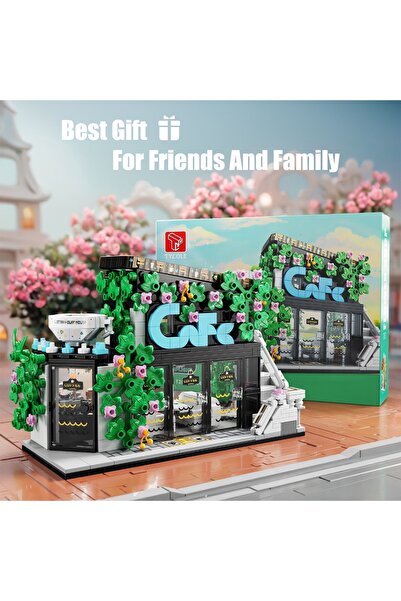 Choice T2070 green 572PCS Building Blocks Toy For Kids City Street View Coffe...