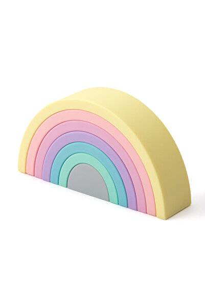 Choice AAD0046-B TYRY.HU 1set Baby Silicone Building Block Rainbow Soft Block...