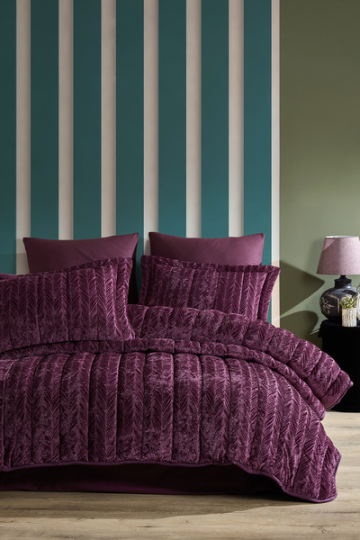 Elart Velvet Comfort Set Uyku Seti Çift Kişilik Kadife 3 Parça (230x220 cm)i ...