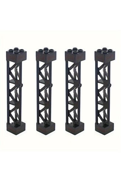 Choice8 4pcs black 3pcs Plates 16 X 16 Double Sided Baseplate Building Blocks...