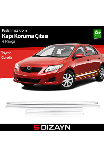 S Dizayn S-Dizayn Toyota Corolla Kapı Koruma Çıtası Krom 2007-2013 7506400