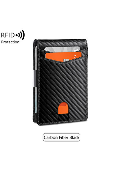 Choice QB337-carbonblack Minimalist Men's RFID Blocking Multi-Functional Ultr...