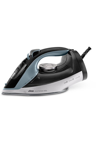 Ufesa Fier de calcat cu abur 80106066, 3450W, Talpa ceramica DualGlide, Jet a...