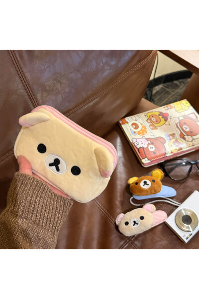Choice1 Bandai 02 Cute Rilakkuma Anime Coin Purse Cartoon Makeup Organizer St...