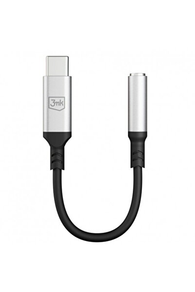 3MK Adaptor Audio USB-C - 3.5mm 3MK, Argintiu