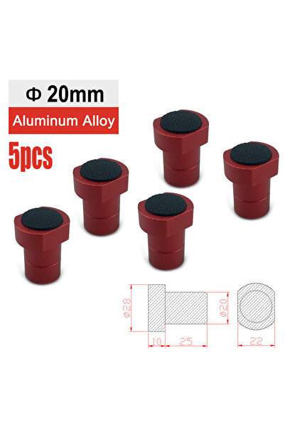 Choice 5 pcs red 20mm Aluminum Alloy Workbench Tenon Stopper Woodworking Tabl...
