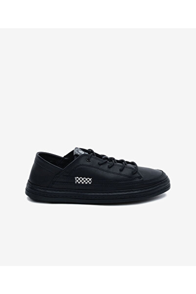 Greyder Kadın Siyah Hakiki Deri Sneaker Ayakkabı 5Y2SA33670