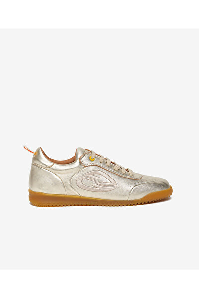 Greyder Kadın Altın Hakiki Deri Sneaker Ayakkabı 6Y2UA35420K