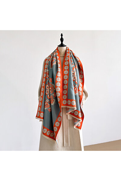 Choice Orange Women's Winter Luxury Thick Warm Pashmina Wrap Imitation Cashme...