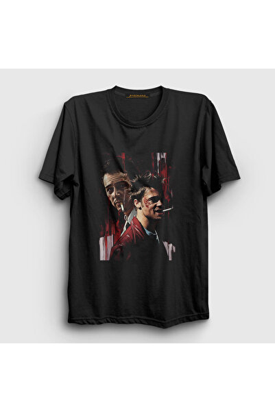 Presmono Unisex Black Tyler Movie Fight Club Fight Club T-shirt244920tt