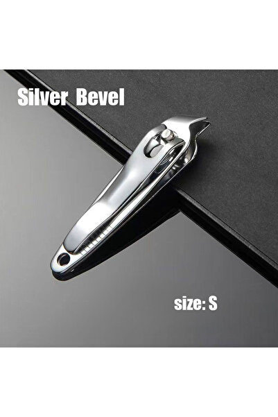 Choice5 Silver S Bevel Fingernail Clipper Cutters with Nail File Sharp Nail C...