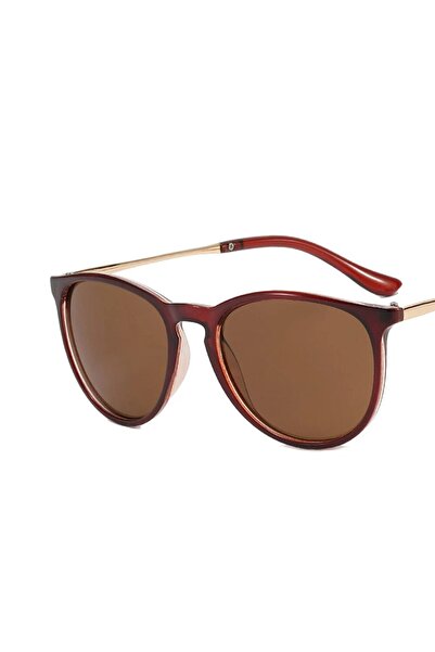Choice brown color Trendy Sunglasses Fashion Women Sun Glasses Metal Round Ca...