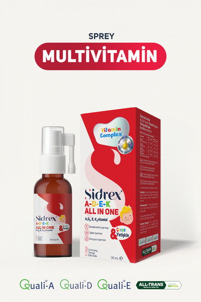 SIDREX ADEK All-in-One - A, D, E ve K Vitamini İçeren Takviye Edici Gıda