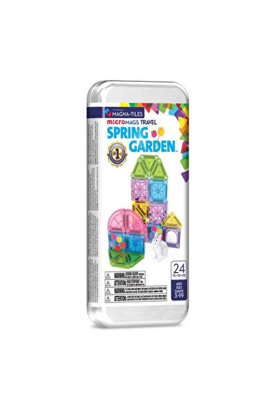 Magna Tiles Magnatiles Spring Garden Travel Set - Travel Set 24 Pieces 264024Sg