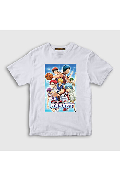 Presmono Unisex Kids White Cover Kuroko's Basketball Basket T-Shirt 602142Tt