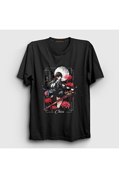 Presmono Unisex Black Chisa Wuthering Waves T-Shirt 616574Tt