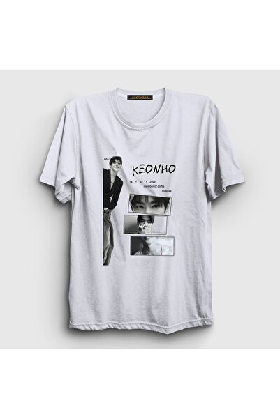 Presmono Unisex Beyaz Keonho K-Pop Cortis T-Shirt 617662tt