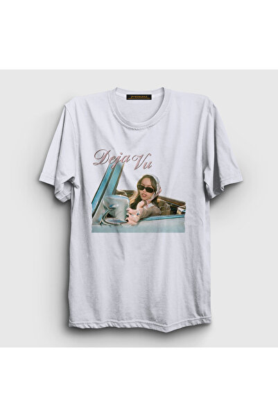 Presmono Unisex White Deja Vu Olivia Rodrigo T-Shirt 553181Tt