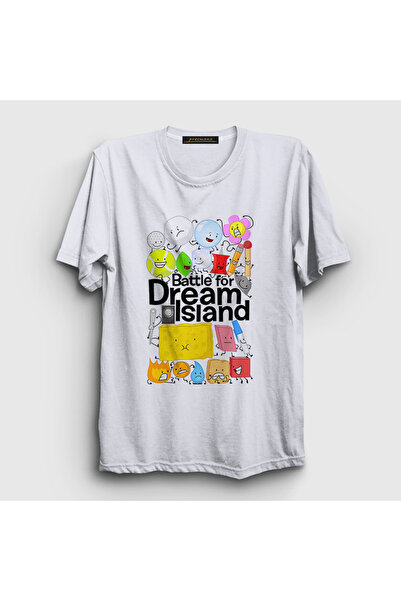 Presmono Unisex White Bfdi Battle for Dream Island T-Shirt 531671Tt