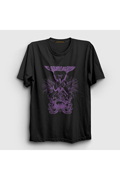 Presmono Unisex Black Baphomet Electric Wizard T-Shirt 552901Tt