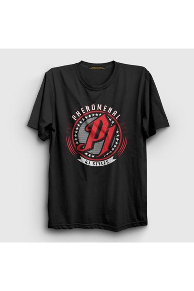 Presmono Unisex Black the Phenomenal One P1 Wwe Aj Styles T-Shirt 545197Tt