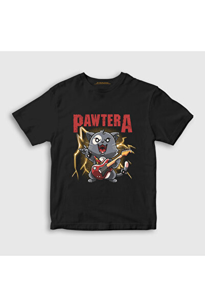 Presmono Tricou unisex pentru copii negru Pawtera Pantera Cat Catwoman 579069tt