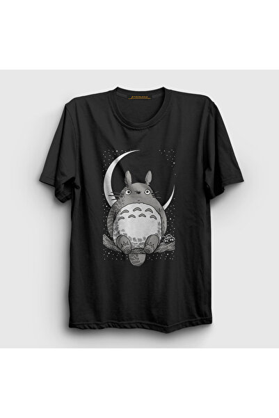 Presmono Unisex Black My Neighbor Totoro Night T-Shirt 539403 Tt