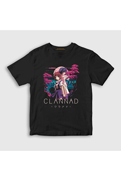 Presmono Unisex Kids Black Tomoya Nagisa Anime Clannad T-Shirt 556179Tt