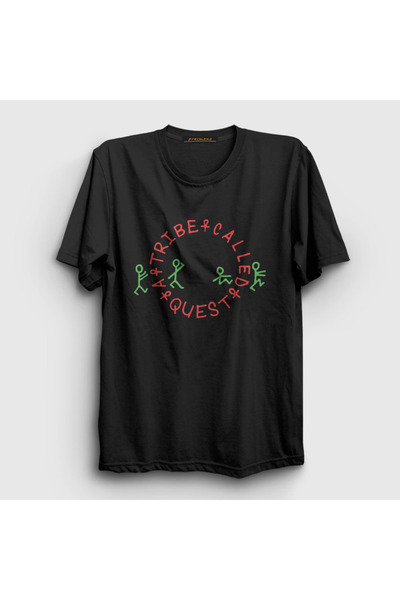 Presmono Unisex Black Logo a Tribe Called Quest T-Shirt 554111Tt