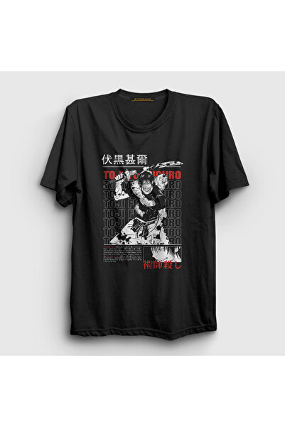 Presmono Unisex Black Toji Fushiguro Anime Jujutsu Kaisen T-Shirt 425137Tt