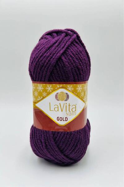 LaVita Yarn Gold Hand Knitting Yarn 100% Acrylic 100Gr (43-036 Murdum)