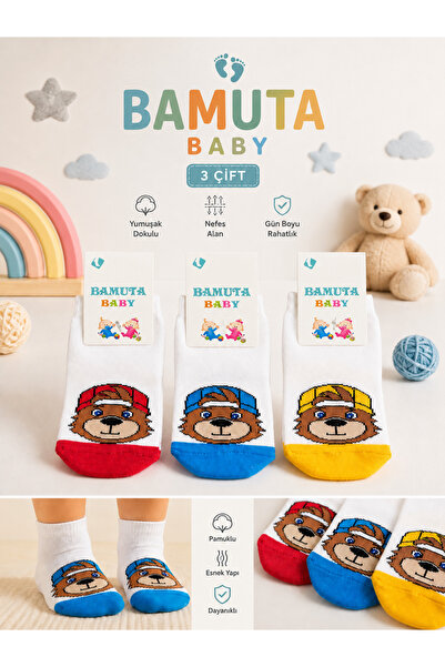 Bebe çorabı Pamuk 3 Lü