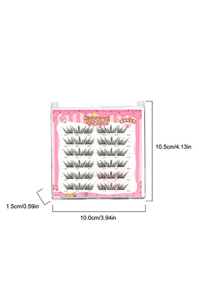 Choice C 6ROWS-LLM-103 No-Glue Self-Adhesive Eyelashes Ultra-Thin Sheet Serie...