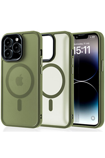 Casey Studios MagSafe калъф iPhone 14 Pro, безжично зареждане, повдигнати ръб...