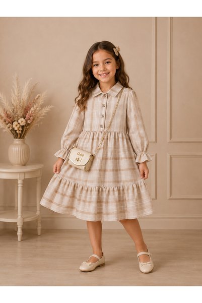 TİVİDO KİDS Tivido Girl's Dress with Bag