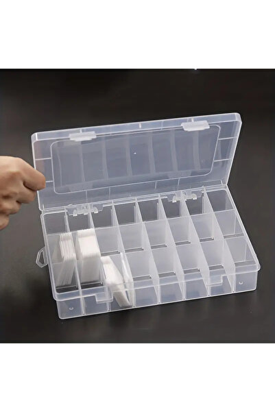 Choice WHITE 24-Compartment Storage Box with 2 Packs of Winding Plates And Wi...