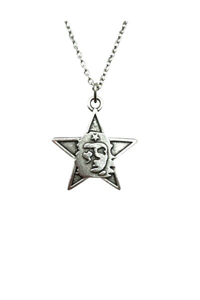 Herşey Nota Unisex Necklace with Starry Che Guevara Figure – Freedom, Courage...