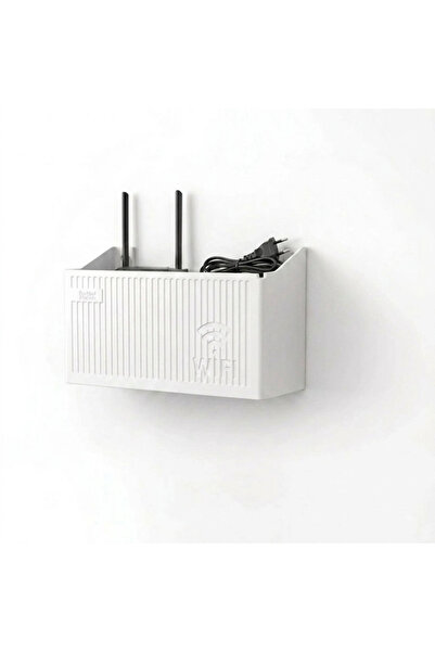 Go İthalat Wall Mounted Wi-Fi Modem Storage Box Cable Organizer Router Shelf ...