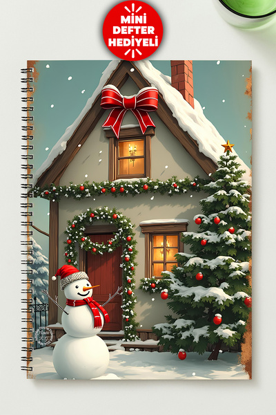 BLACKONECLASS New Year (New Year's Eve) Themed A5 Metal Spiral Bound Unlined ...
