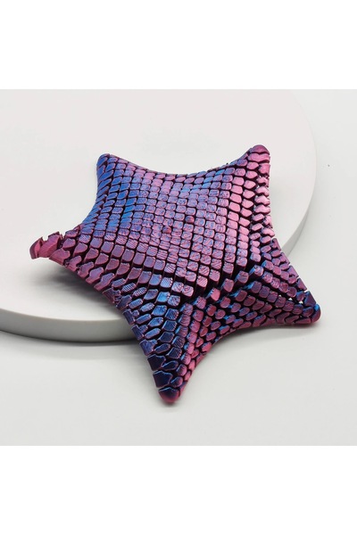 Choice5 Purple 3D Printed Articulated Starfish Stress Relief Toy Flexible Fid...