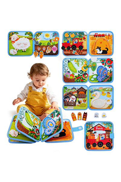 Choice Farm book Montessori Busy Book Farm Animal Sensory Busy Board Preschoo...